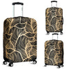 Elegant Gold leaf Print Luggage Cover Protector