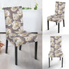 Elegant Grey Flower Print Dinning Chair Slipper-JTAMIGO.COM