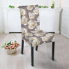 Elegant Grey Flower Print Dinning Chair Slipper-JTAMIGO.COM