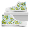 Elegant Olive Floral Print Women High Top Shoes