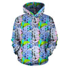 Elephant Art color Print Pattern Pullover Hoodie