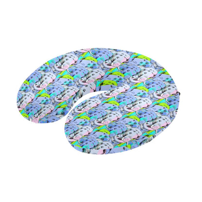 Elephant Art color Print Pattern U-Shaped Travel Neck Pillow-JTAMIGO.COM