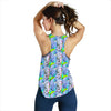 Elephant Art Color Print Pattern Women Racerback Tank Top