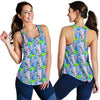 Elephant Art Color Print Pattern Women Racerback Tank Top