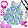 Elephant Art Color Print Pattern Women Racerback Tank Top