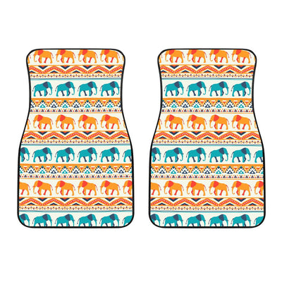 Elephant Aztec Ethnic Print Pattern Car Floor Mats