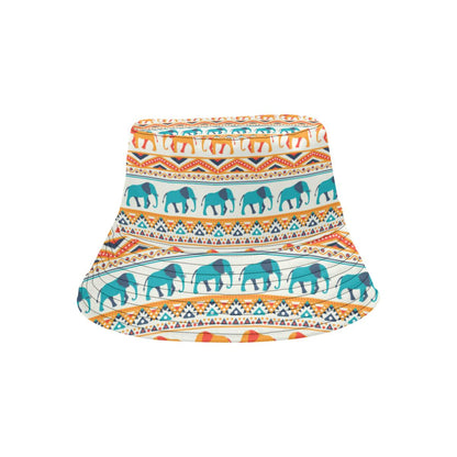 Elephant Aztec Ethnic Print Pattern Unisex Bucket Hat