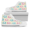 Elephant Baby Pastel Print Pattern Women High Top Shoes