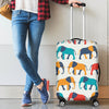 Elephant Colorful Print Pattern Luggage Cover Protector