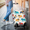 Elephant Colorful Print Pattern Luggage Cover Protector