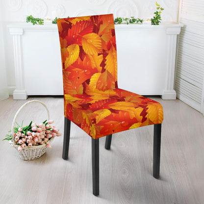Elm Leave Autum Print Pattern Dinning Chair Slipper-JTAMIGO.COM