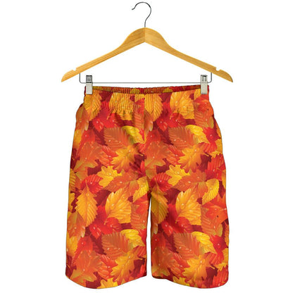 Elm Leave Autum Print Pattern Mens Shorts-JTAMIGO.COM