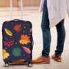 Elm Leave Colorful Print Pattern Luggage Cover Protector