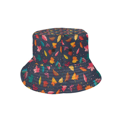 Elm Leave Colorful Print Pattern Unisex Bucket Hat
