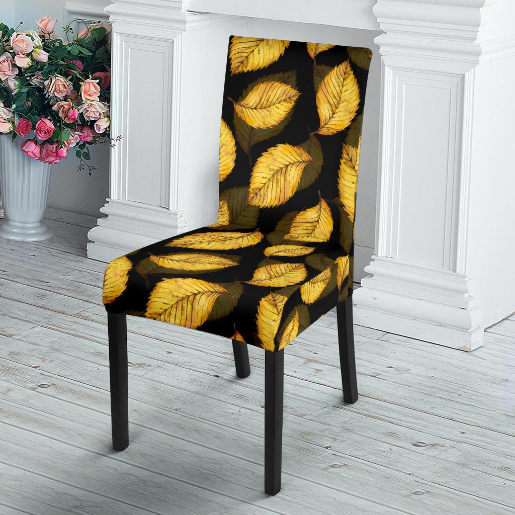 Elm Leave Summer Print Pattern Dinning Chair Slipper-JTAMIGO.COM