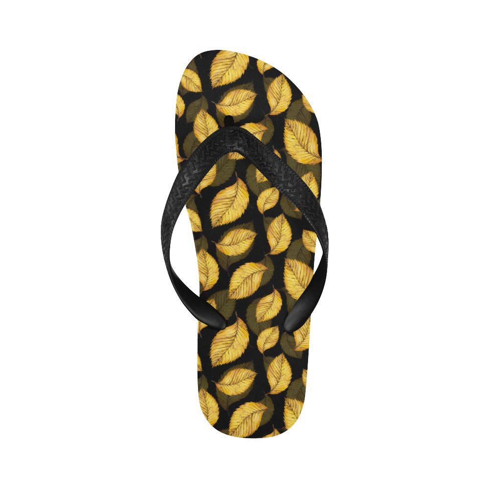 Elm Leave Summer Print Pattern Flip Flops-JTAMIGO.COM