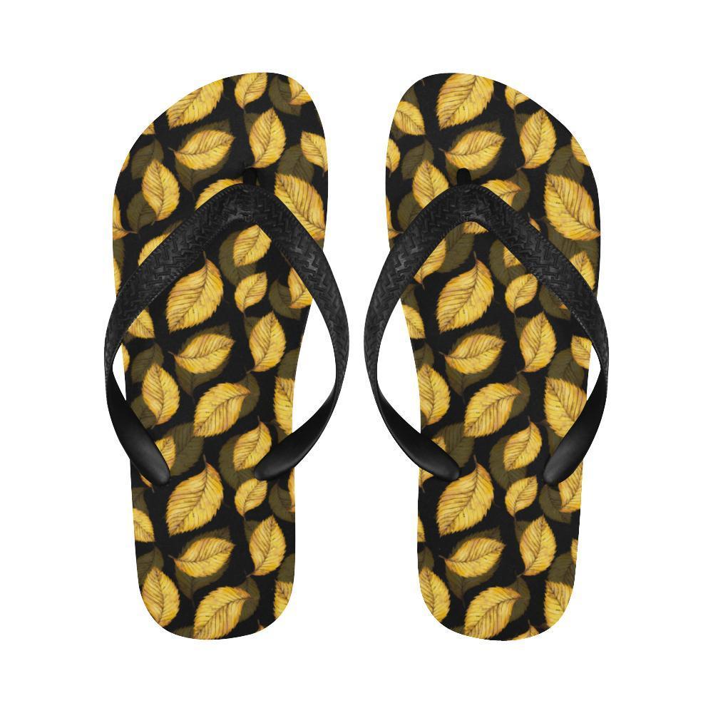 Elm Leave Summer Print Pattern Flip Flops-JTAMIGO.COM