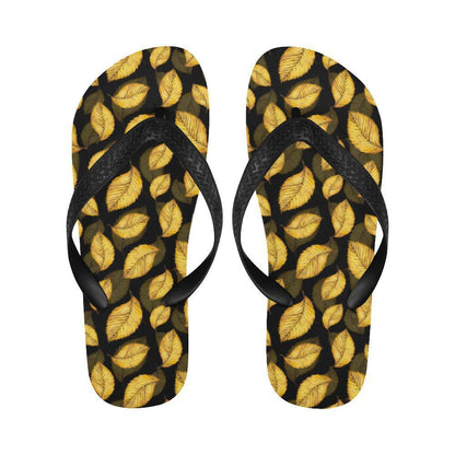 Elm Leave Summer Print Pattern Flip Flops-JTAMIGO.COM
