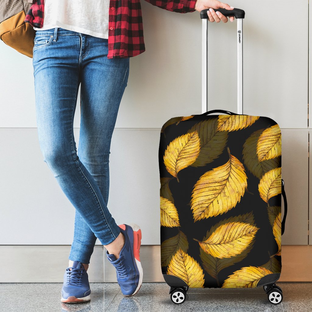 Elm Leave Summer Print Pattern Luggage Cover Protector