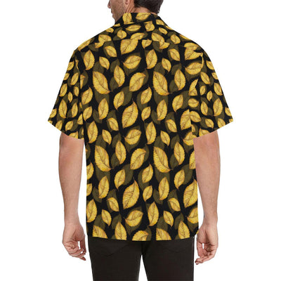 Elm Leave Summer Print Pattern Men Aloha Hawaiian Shirt
