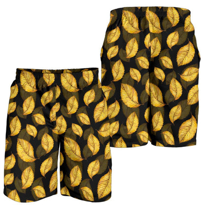 Elm Leave Summer Print Pattern Mens Shorts-JTAMIGO.COM