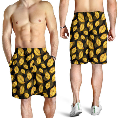 Elm Leave Summer Print Pattern Mens Shorts-JTAMIGO.COM