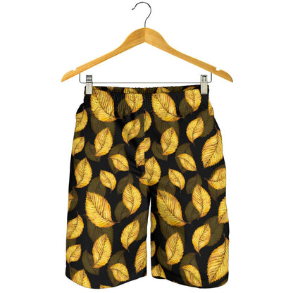 Elm Leave Summer Print Pattern Mens Shorts-JTAMIGO.COM