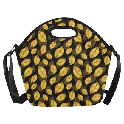 Elm Leave Summer Print Pattern Neoprene Lunch Bag (Model 1669)(Large)-JTAMIGO.COM