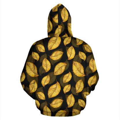 Elm Leave Summer Print Pattern Pullover Hoodie