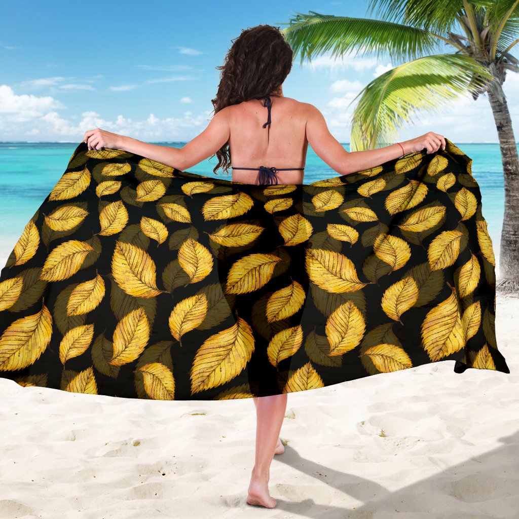 Elm Leave Summer Print Pattern Sarong Pareo Wrap