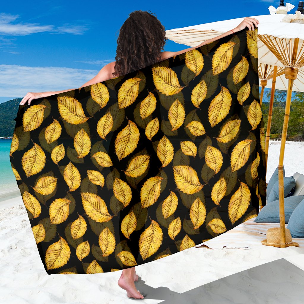 Elm Leave Summer Print Pattern Sarong Pareo Wrap