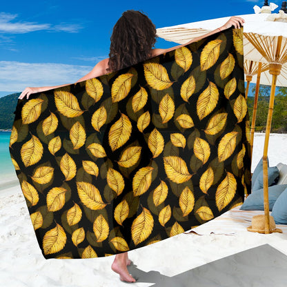 Elm Leave Summer Print Pattern Sarong Pareo Wrap