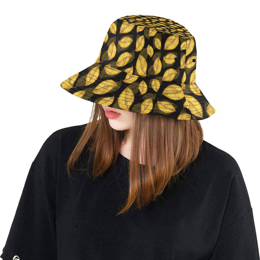 Elm Leave Summer Print Pattern Unisex Bucket Hat