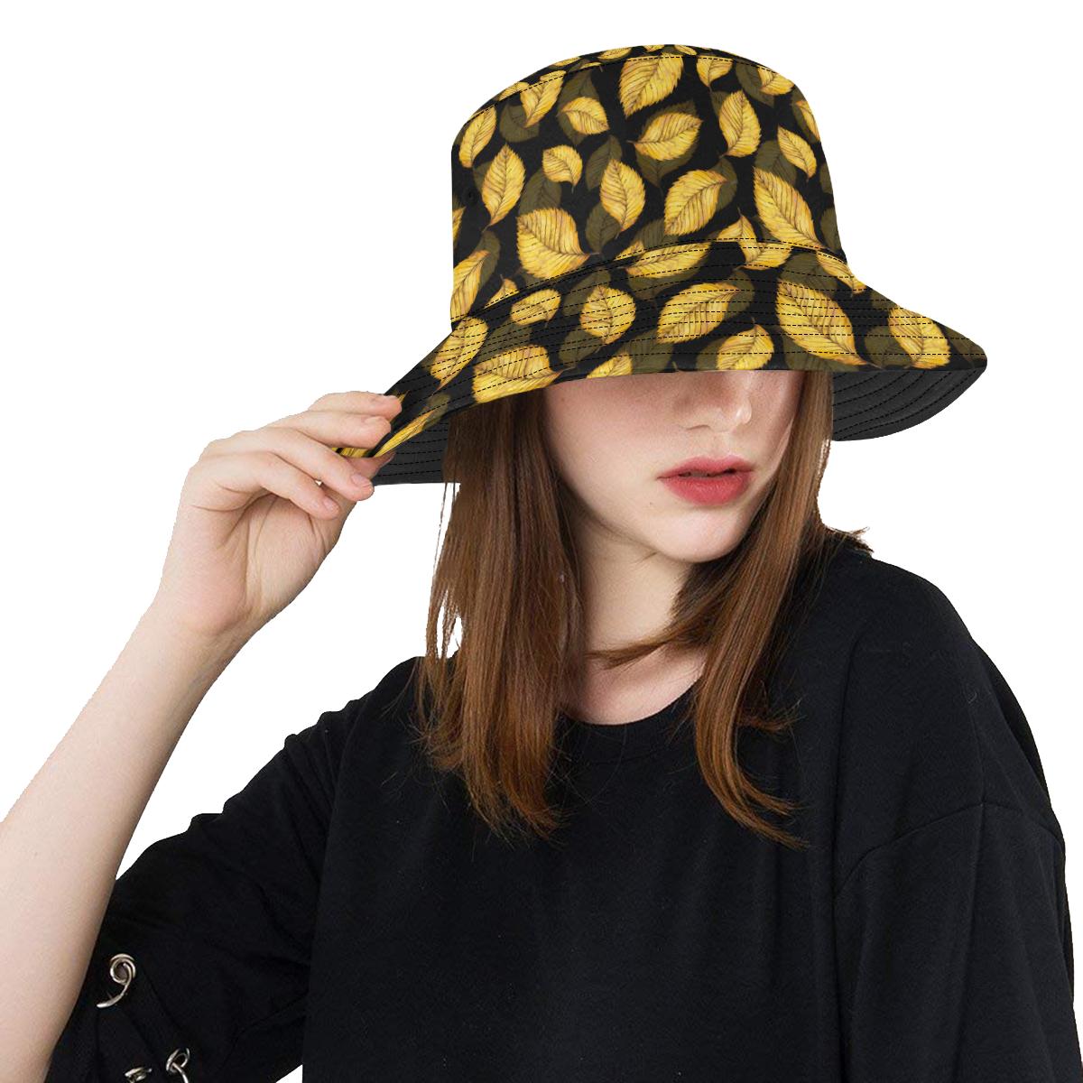 Elm Leave Summer Print Pattern Unisex Bucket Hat