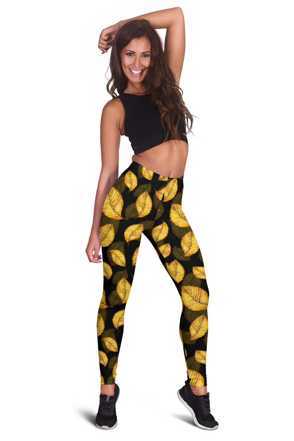 Elm Leave Summer Print Pattern Women Leggings