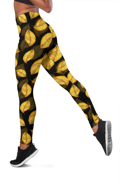 Elm Leave Summer Print Pattern Women Leggings