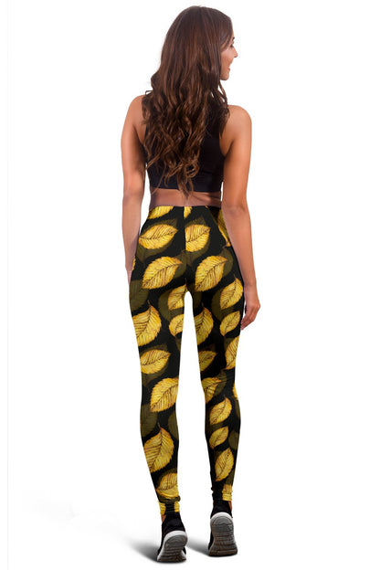 Elm Leave Summer Print Pattern Women Leggings
