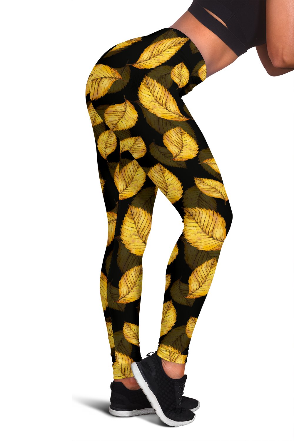 Elm Leave Summer Print Pattern Women Leggings