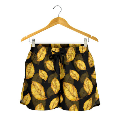 Elm Leave Summer Print Pattern Women Shorts-JTAMIGO.COM