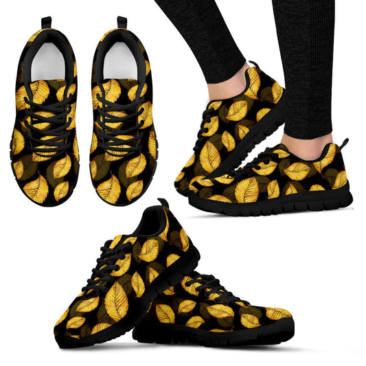 Elm Leave Summer Print Pattern Women Sneakers Shoes