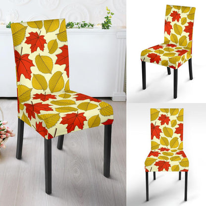 Elm Maple Leave Print Pattern Dinning Chair Slipper-JTAMIGO.COM