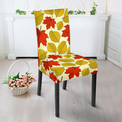 Elm Maple Leave Print Pattern Dinning Chair Slipper-JTAMIGO.COM