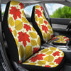 Elm Maple Leave Print Pattern Universal Fit Car Seat Covers