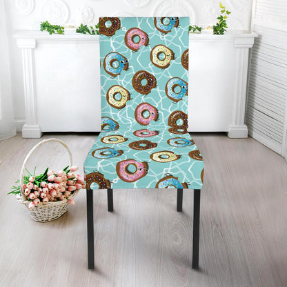 Emoji Donut Print Pattern Dinning Chair Slipper-JTAMIGO.COM