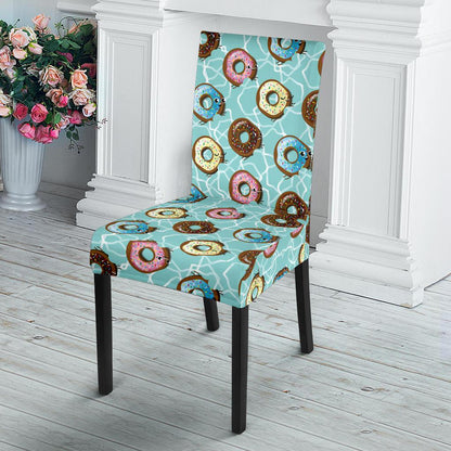 Emoji Donut Print Pattern Dinning Chair Slipper-JTAMIGO.COM