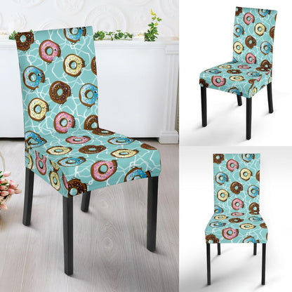 Emoji Donut Print Pattern Dinning Chair Slipper-JTAMIGO.COM