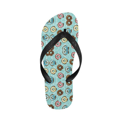 Emoji Donut Print Pattern Flip Flops-JTAMIGO.COM