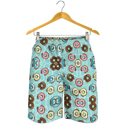 Emoji Donut Print Pattern Mens Shorts-JTAMIGO.COM