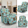 Emoji Donut Print Pattern Recliner Slipcover-JTAMIGO.COM