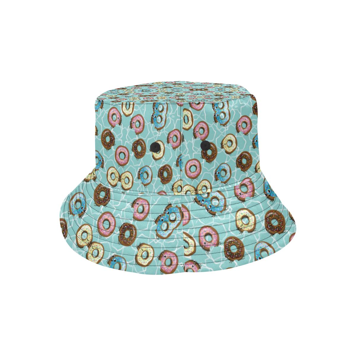 Emoji Donut Print Pattern Unisex Bucket Hat